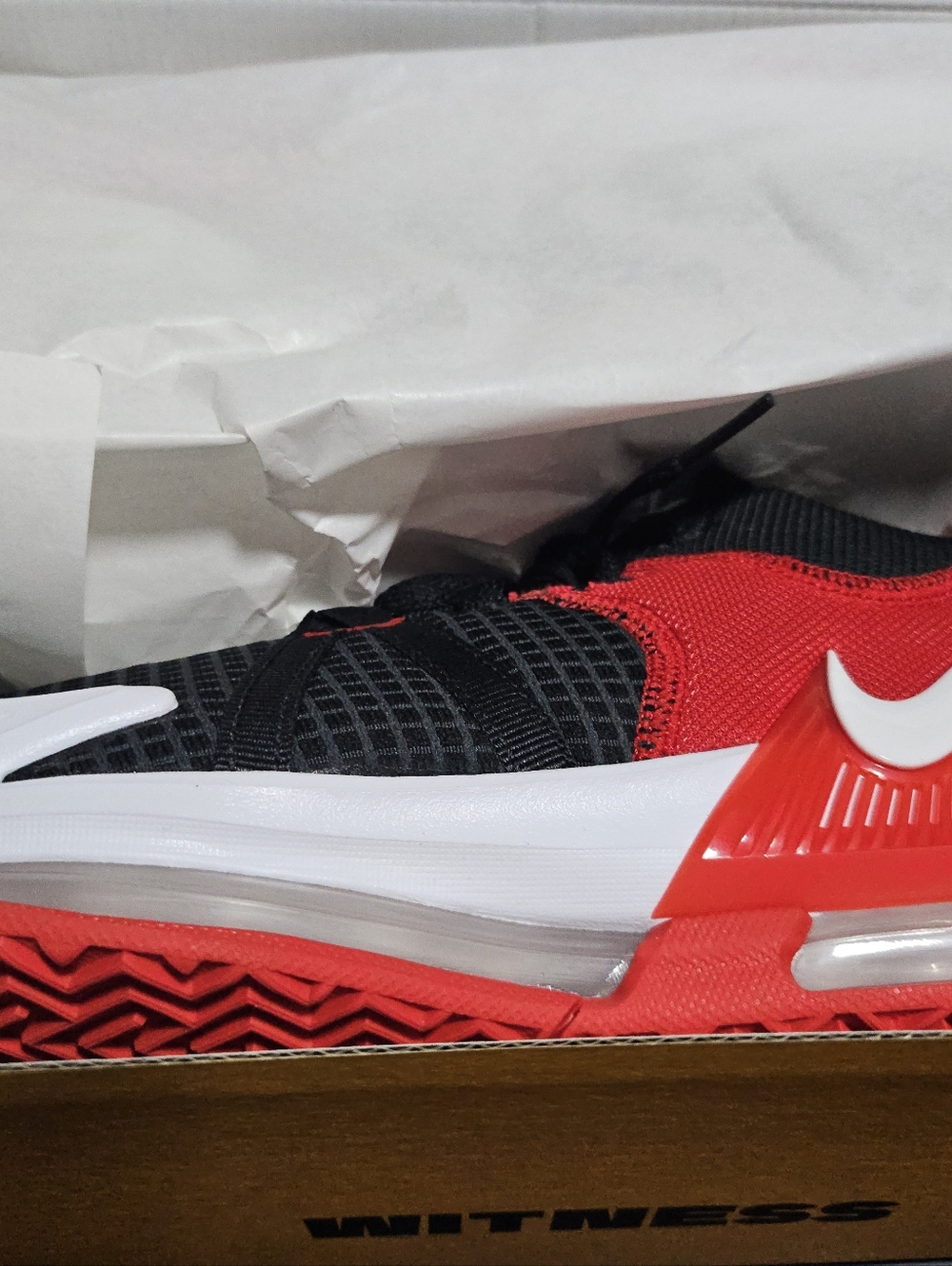 Nike Black and Red Athletic Sneaker